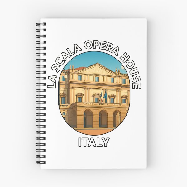 Item preview, La Scala Opera House Milan Italy – Iconic Italian Architecture Illustration designed and sold by inkNext.