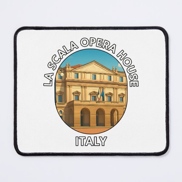 Item preview, La Scala Opera House Milan Italy – Iconic Italian Architecture Illustration designed and sold by inkNext.