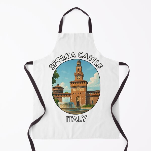 Item preview, Sforza Castle Milan Italy – Historic Italian Landmark Illustration designed and sold by inkNext.