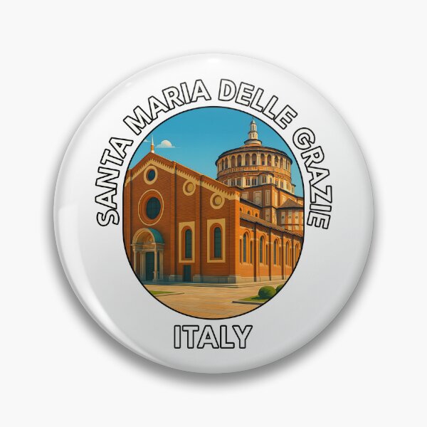 Item preview, Santa Maria delle Grazie Milan Italy – Renaissance Landmark Illustration designed and sold by inkNext.