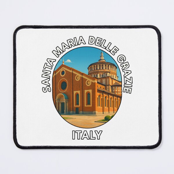 Item preview, Santa Maria delle Grazie Milan Italy – Renaissance Landmark Illustration designed and sold by inkNext.