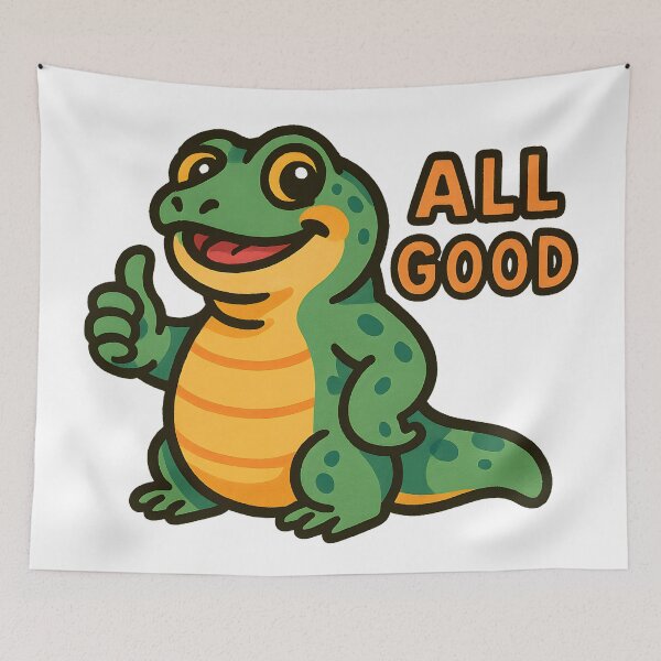 Item preview, All Good Funny Lizard Meme designed and sold by SassyArtistry.