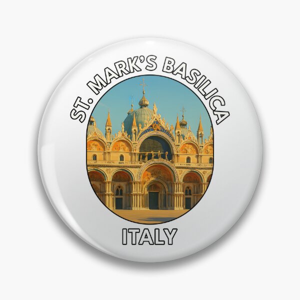 Item preview, St. Mark’s Basilica Venice Italy  – Vibrant Italian Landmark Illustration designed and sold by inkNext.