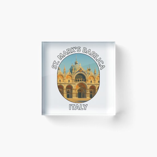 Item preview, St. Mark’s Basilica Venice Italy  – Vibrant Italian Landmark Illustration designed and sold by inkNext.