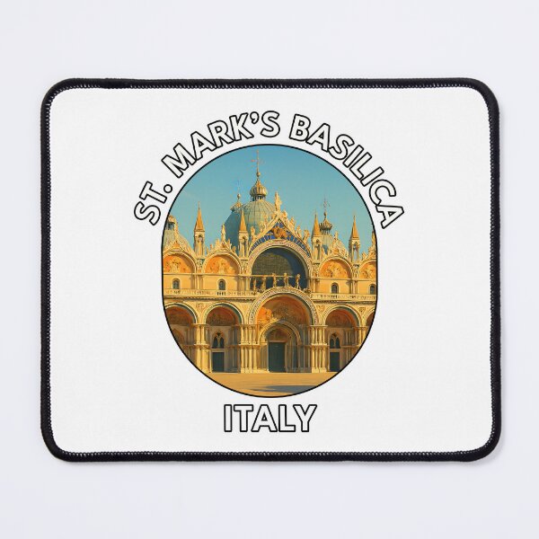 Item preview, St. Mark’s Basilica Venice Italy  – Vibrant Italian Landmark Illustration designed and sold by inkNext.