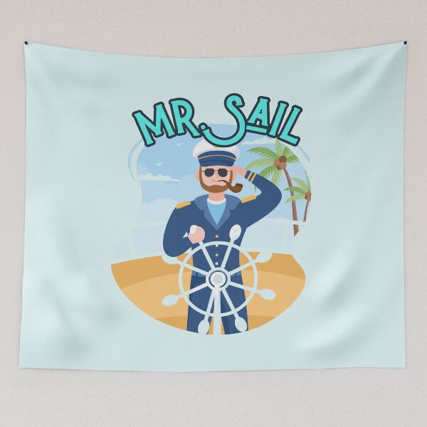 Item preview, Mr. Sail Nautical Captain Artwork designed and sold by windwander.