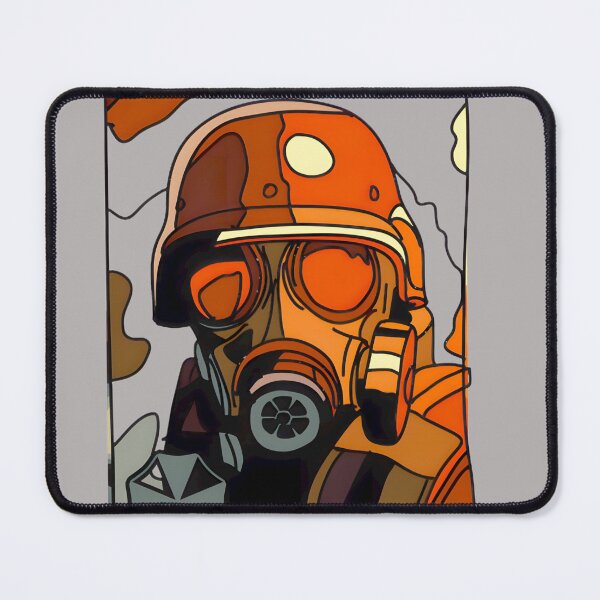 Item preview, Last Escape Gas Mask Warrior - Dystopian Survival Art designed and sold by MarquisFeil.