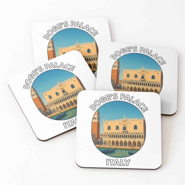 Item preview, Doge’s Palace Venice Italy – Venetian Gothic Landmark Illustration designed and sold by inkNext.