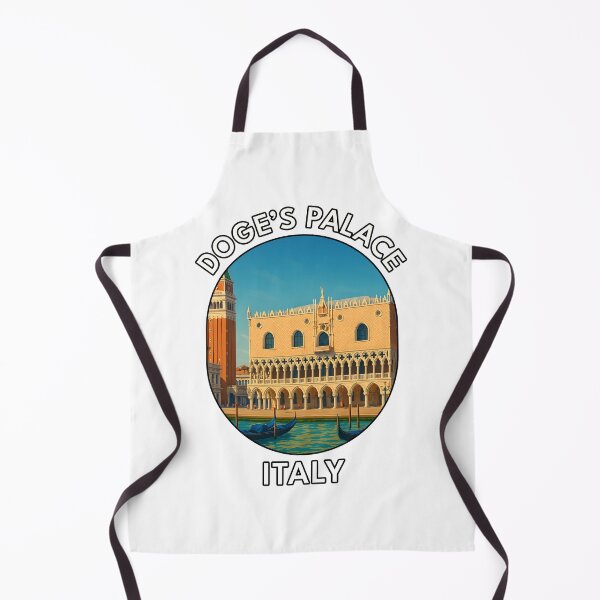 Item preview, Doge’s Palace Venice Italy – Venetian Gothic Landmark Illustration designed and sold by inkNext.