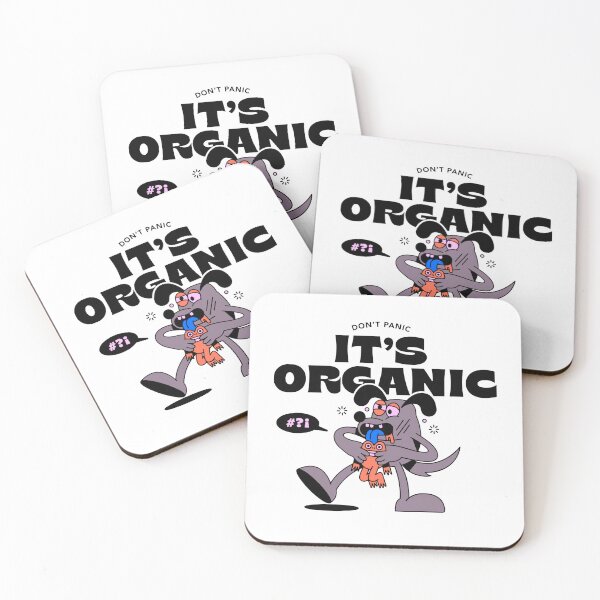 Item preview, Don’t Panic It’s Organic Funny Cartoon Dog designed and sold by HasHs.