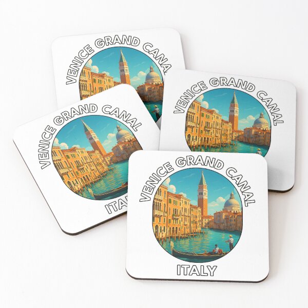 Item preview, Venice Grand Canal Summer Scene – Gondolas & Historic Architecture designed and sold by inkNext.