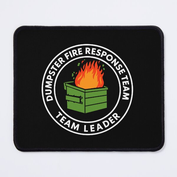 Item preview, Funny Dumpster Fire Response Team Leader Shirt Corporate Workplace designed and sold by w1ckerman.
