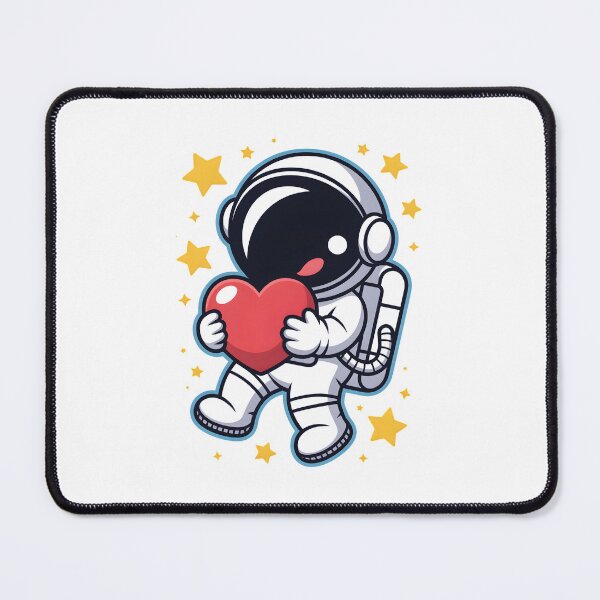 Item preview, Cute Astronaut Holding Heart. Kawaii Space Love Design. Stickers. designed and sold by Aknarin Thika.