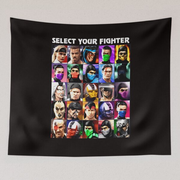 Item preview, Select Your Fighter Umk3 Mortal Kombat  Black-Navy For Men-Women designed and sold by naysko.