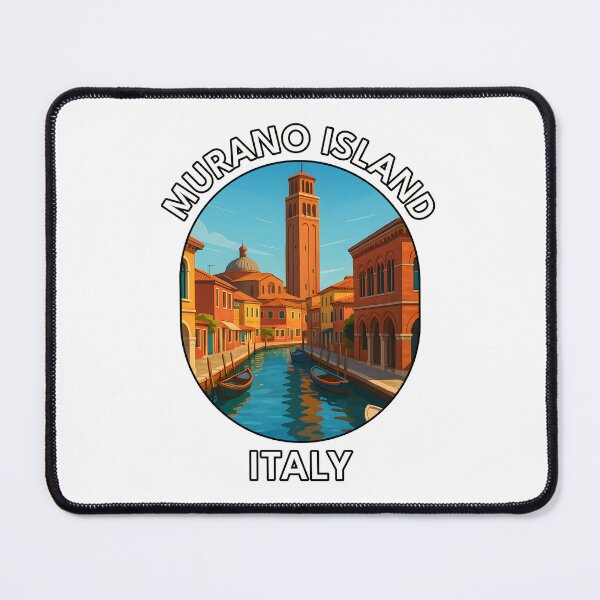 Item preview, Murano Island Venice – Colorful Canals & Italian Charm Illustration designed and sold by inkNext.