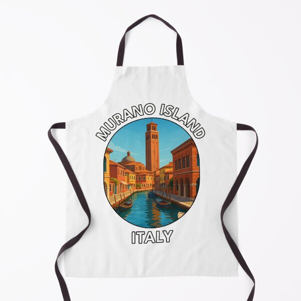 Item preview, Murano Island Venice – Colorful Canals & Italian Charm Illustration designed and sold by inkNext.