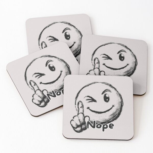 Item preview, Nope Smiley designed and sold by julia-giulina.