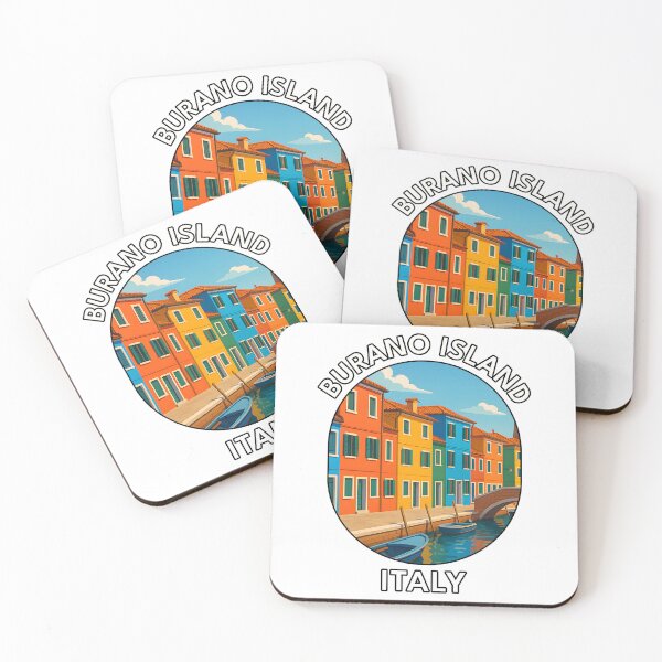 Item preview, Burano Island Venice Italy – Colorful Houses Travel Art designed and sold by inkNext.