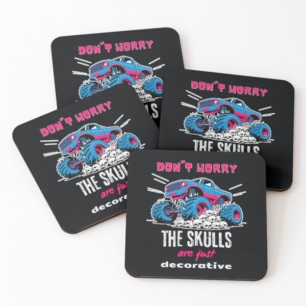 Item preview, Massive Truck Over Skulls with Dark Humor Text designed and sold by SplashTastic.
