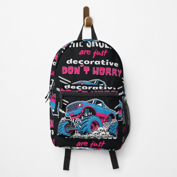 Item preview, Massive Truck Over Skulls with Dark Humor Text designed and sold by SplashTastic.