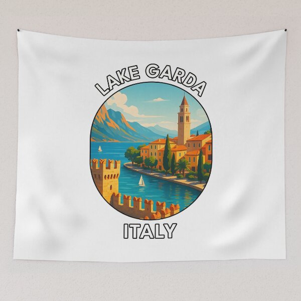Item preview, Lake Garda Italy – Summer Travel Scenic View designed and sold by inkNext.