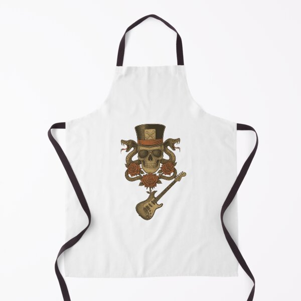 Item preview, Gothic Rock Skull Top Hat Roses Snake Guitar Music Artwork designed and sold by Fleetwood1994.