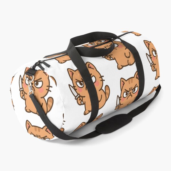 Item preview, Angry Cat with Knife Meme Cartoon designed and sold by SassyArtistry.