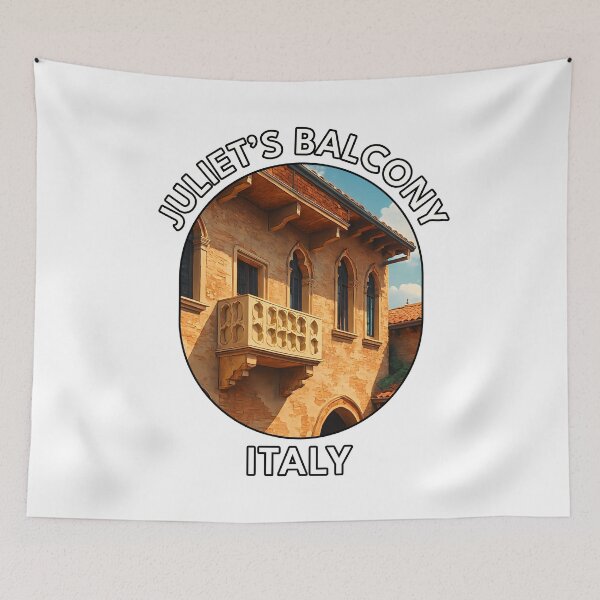 Item preview, Juliet’s Balcony Verona Italy – Romantic Travel Landmark designed and sold by inkNext.