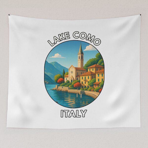 Item preview, Lake Como Italy – Summer Travel Landscape designed and sold by inkNext.
