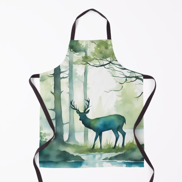 Item preview, Green Deer in Green Forest designed and sold by CalmnessbyChoice.