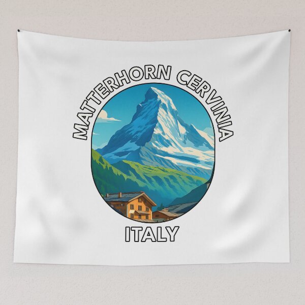 Item preview, Matterhorn & Cervinia Italy – Aosta Valley Alps Travel Scene designed and sold by inkNext.
