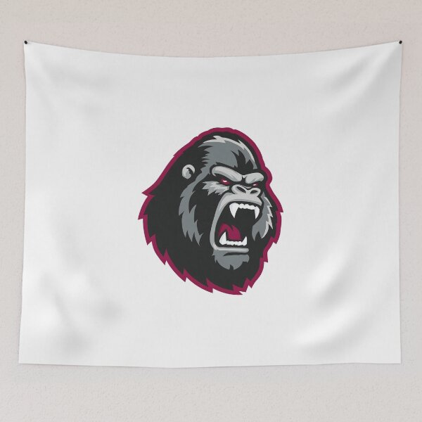 Item preview, Fierce Gorilla Mascot Sticker designed and sold by BubbleDream Art .