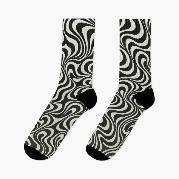 Item preview, Psychedelic Black and White Swirl Pattern designed and sold by weirdfishes123.