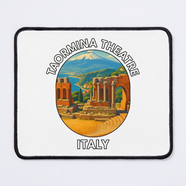Item preview, Taormina Ancient Theatre Sicily Italy – Coastal Travel Landmark designed and sold by inkNext.