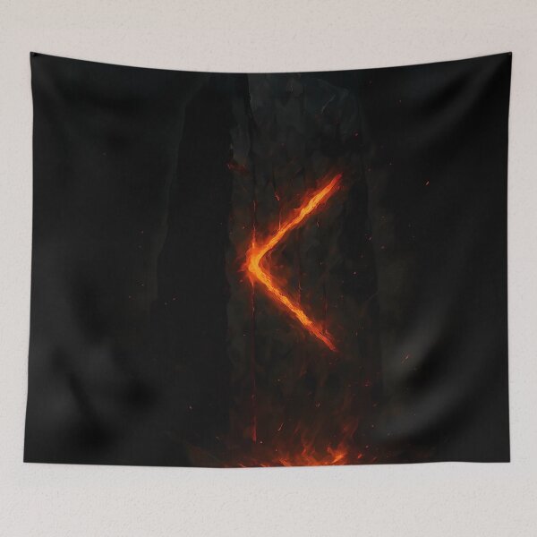 Item preview, Kenaz – Rune of Fire and Knowledge designed and sold by NorseDrip.