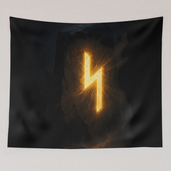 Item preview, Sowilo – Rune of the Sun | Dark Fantasy Norse Symbol designed and sold by NorseDrip.
