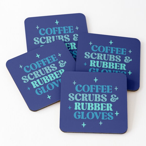Item preview, Coffee Nurse Quote in Blue and Green Colors designed and sold by ApricotBlossom.