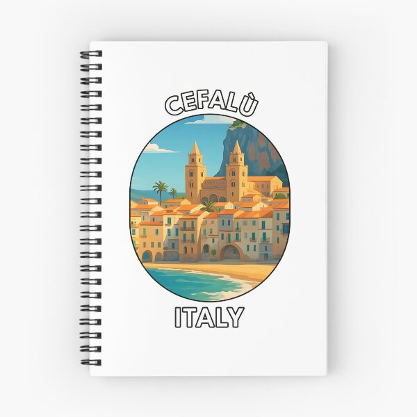 Item preview, Cefalù Sicily Italy – Coastal Village Travel Art designed and sold by inkNext.