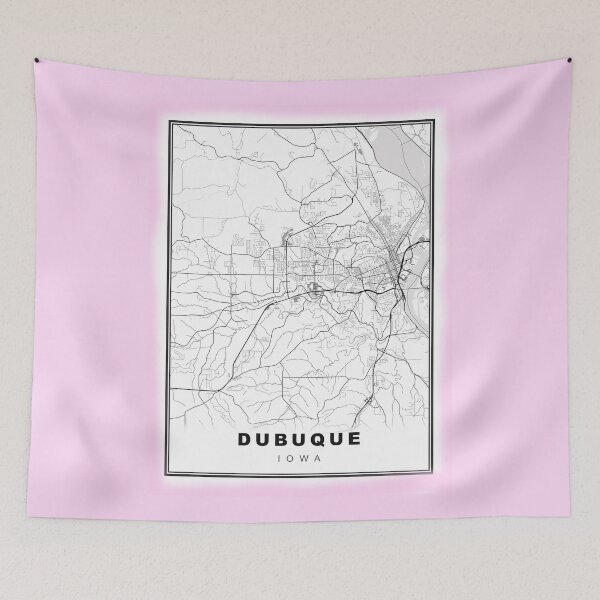 Item preview, Minimalist Dubuque Map designed and sold by Tamas Das.
