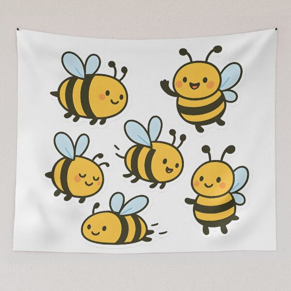 Item preview, Cute Cartoon Bees Set designed and sold by SassyArtistry.