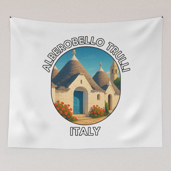 Item preview, Alberobello Trulli Puglia Italy – Traditional Travel Landmark designed and sold by inkNext.