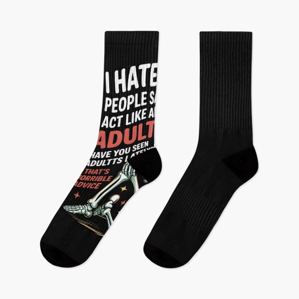 Item preview, Funny Skeleton Quote – Horrible Adulting Advice Humor Design designed and sold by MissRasheedHam.