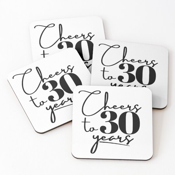 Item preview, Cheers to 30 Years – 30th Birthday Celebration Design designed and sold by highflycrafts.