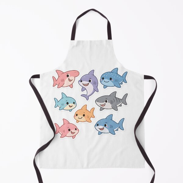 Item preview, Cute Kawaii Shark Collection designed and sold by SassyArtistry.