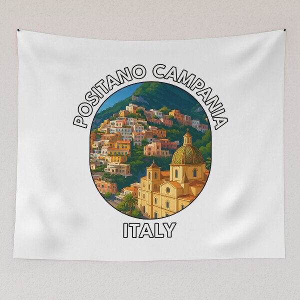 Item preview, Positano Amalfi Coast Campania Italy – Cliffside Travel Village designed and sold by inkNext.
