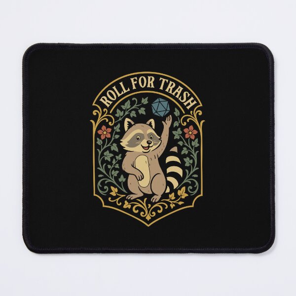 Item preview, Roll for Trash D20 Dice Funny Raccoon designed and sold by pixeptional.