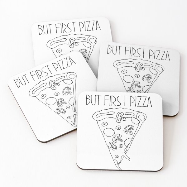 Item preview, But First, Pizza – Fun Food Lover Design designed and sold by The secret storage room.