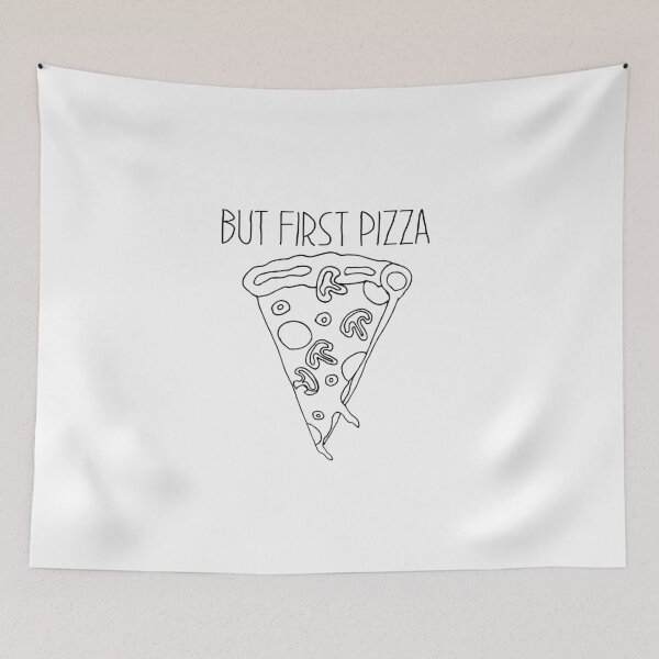Item preview, But First, Pizza – Fun Food Lover Design designed and sold by The secret storage room.