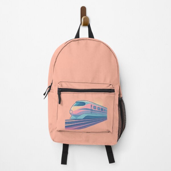 Item preview, Pastel Bullet Train Sticker – Modern Speed Art designed and sold by Striklet.