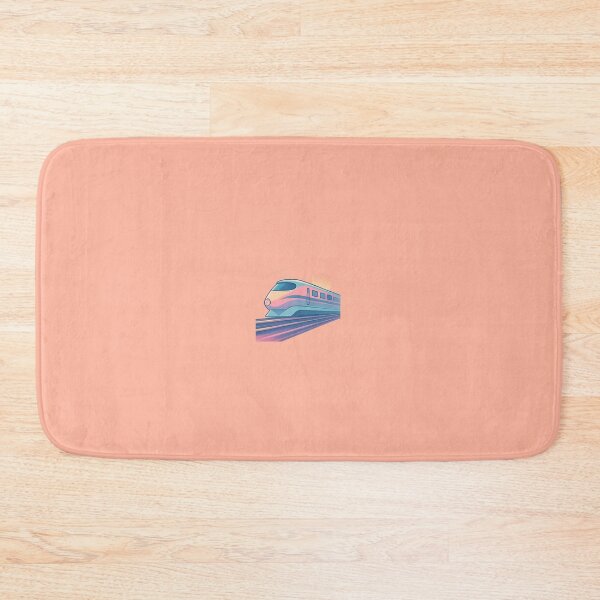 Item preview, Pastel Bullet Train Sticker – Modern Speed Art designed and sold by Striklet.